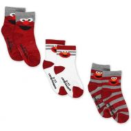 Sesame Street Elmo Boy's Girl's Multi Pack Crew Socks with Grippers (Baby/Toddler)