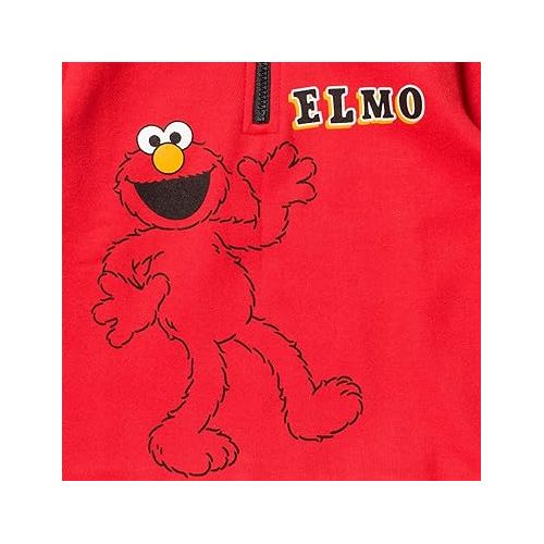  Sesame Street Elmo Fleece Half Zip Sweatshirt and Pants Set Infant to Toddler