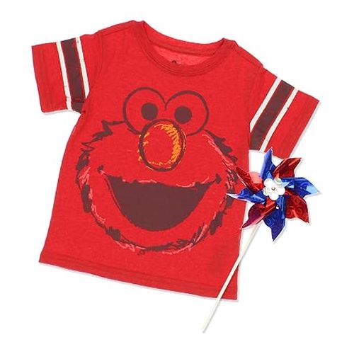  Sesame Street Elmo Boys’ T-Shirt for Infant and Toddler - Red