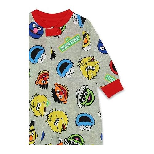  Sesame Street Elmo Cookie Monster Infant Toddler Footless Sleeper Pajamas