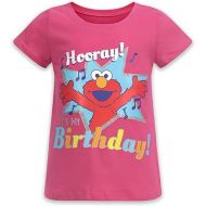 Sesame Street Elmo Girls’ Birthday T-Shirt for Infant and Toddler - Red