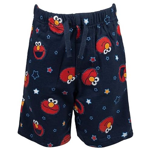  Sesame Street Elmo Cookie Monster T-Shirt and Shorts Outfit Set Infant to Toddler