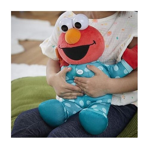  Sesame Street Elmo 12-inch Plush, Sings The Brushy Brush Song, Toy for Kids Ages 18 Months and Up