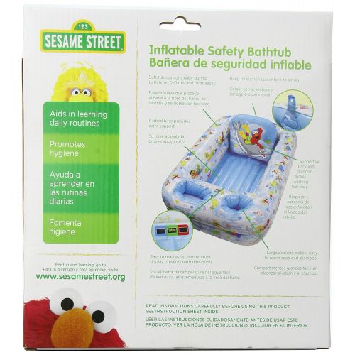  Sesame Street Inflatable Safety Bathtub, Blue