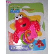 [아마존베스트]Sesame Street Elmo Rattle with Rings, BPA Free