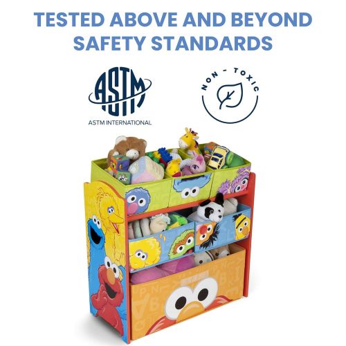  [아마존베스트]Delta Children Multi-Bin Toy Organizer, Sesame Street