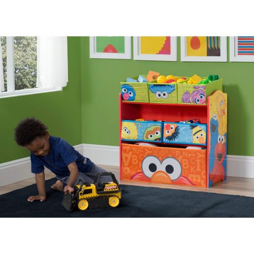  [아마존베스트]Delta Children Multi-Bin Toy Organizer, Sesame Street