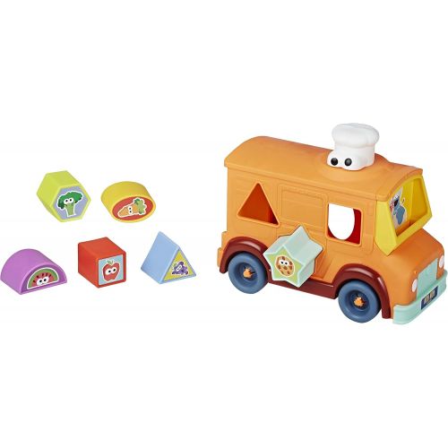  Sesame Street Cookie Monster’s Foodie Truck, Shape Sorter and Vehicle Toy for Kids Ages 18 Months and Up