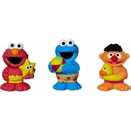  Sesame Street Bath Squirters, Bath Toys featuring Elmo, Cookie Monster and Ernie, Ages 12 Months - 4 Years Assortment (Amazon Exclusive)