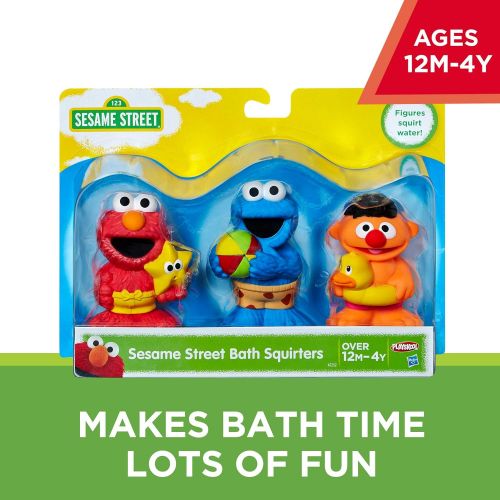  Sesame Street Bath Squirters, Bath Toys featuring Elmo, Cookie Monster and Ernie, Ages 12 Months - 4 Years Assortment (Amazon Exclusive)