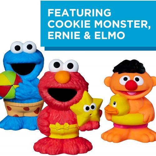  Sesame Street Bath Squirters, Bath Toys featuring Elmo, Cookie Monster and Ernie, Ages 12 Months - 4 Years Assortment (Amazon Exclusive)