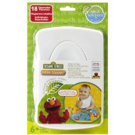 Sesame Street Table Topper Disposable Stick-on Placemats in Travel Case, Gender Neutral, 12 x 18, 18 Count