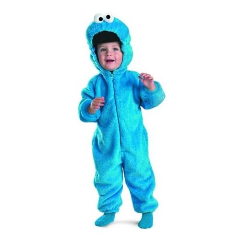  할로윈 용품Sesame Street Cookie Monster Deluxe Two-Sided Plush Jumpsuit Costume (12-18 Months)