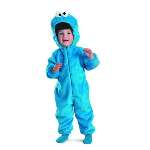  할로윈 용품Sesame Street Cookie Monster Deluxe Two-Sided Plush Jumpsuit Costume (12-18 Months)