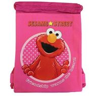 Sesame Workshop Drawstring Bag - Elmo Pink Cloth String Bag