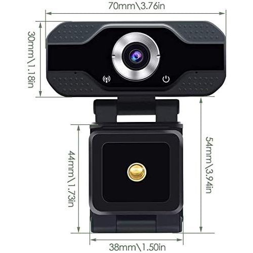  Sestball 1080P Full HD Webcam, Streaming Web Camera with Microphones and Privacy Cover, Webcam for Gaming Conferencing & Working, Laptop or Desktop PC, USB Computer Camera for Mac Xbox YouT