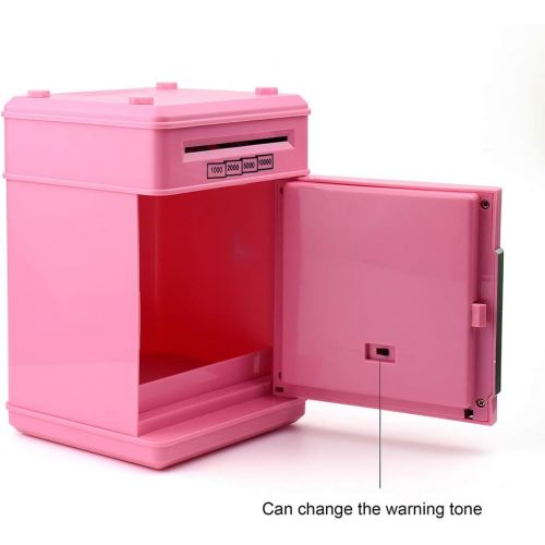  [아마존베스트]Setibre Piggy Bank, Electronic ATM Password Cash Coin Can Auto Scroll Paper Money Saving Box Toy Gift for Kids