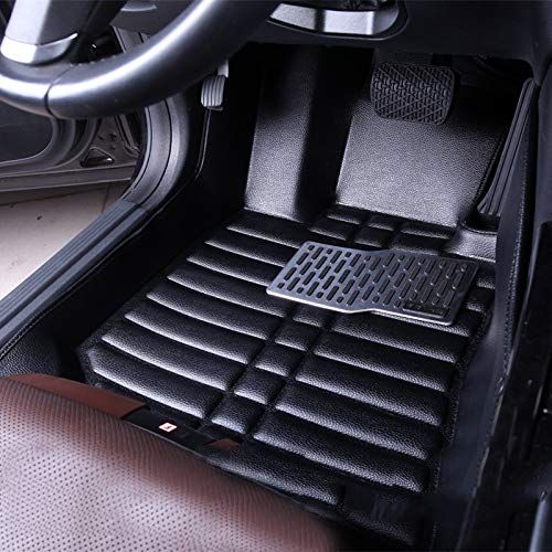  Seven-flower Car Floor Mats Waterproof Front & Rear Liner Mat Carpet for Nissan Rogue(Beige,2014-2017)