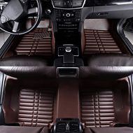 Seven-flower Car Floor Mats Waterproof Front & Rear Liner Mat Carpet for Nissan Rogue(Coffee,2008-2013)