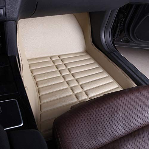  Seven-flower Car Floor Mats Waterproof Front & Rear Liner Mat Carpet for Nissan Rogue(Coffee,2008-2013)