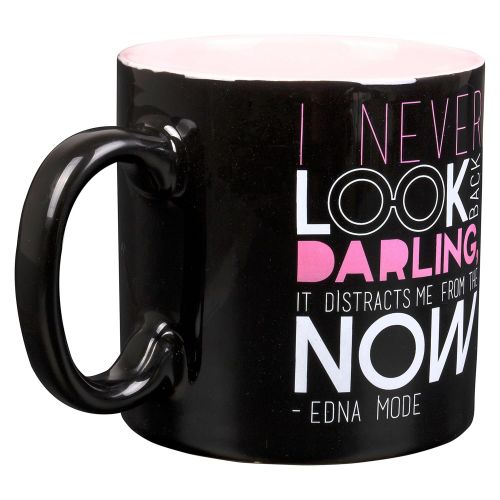  Seven20 Disney Pixar Incredibles Edna Mode Ceramic Coffee Mug - I Never Look Back, Darling. It Distracts Me From The Now - 20 oz