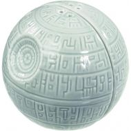 Seven20 Star Wars Salt and Pepper Shakers - Death Star Ceramic Pots for Salt and Pepper, Spices and Seasonings - Add a Shake of the Dark Side to Every Meal - Side by Side Stackable - Must