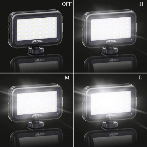  Sevenoak Adjustable 30 LED Video Light, Portable LED Dimmable Lamp for Canon Nikon Camcorder DSLR Camera Smartphone Lighting