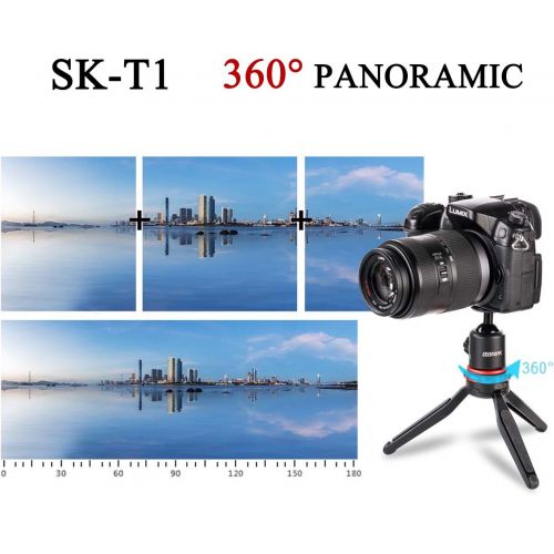  Sevenoak Phone Tripod Stand & Selfie Stick Tripod with 360° Panning Ball & Extendable Grip for Canon Nikon DSLR Camera GoPro iPhone 12,11/Xs, Galaxy S10/S9/S9 YouTube Podcast Video Livestre