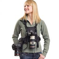 Dual Camera Harness, Sevenoak SK-MSP01 Multi Carrying Chest Vest System with Side Holster for Canon 6D 600D 5D2 5D3 Nikon D90 Sony A7S A7R A7S2 Panasonic Olympus DSLR Cameras Climb