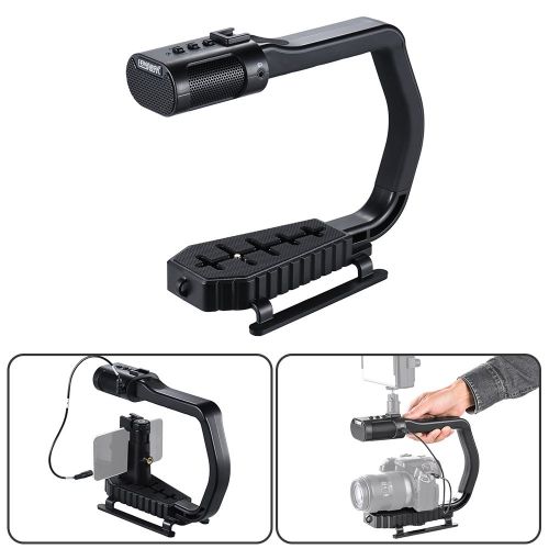  Sevenoak MicRig Stereo Video & Audio Recording Grip with Microphone 1 Stop Solution for DSLRs Camcorders Action Cameras Smartphones