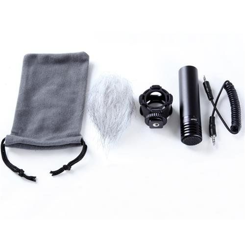  Sevenoak SK-SVM10 Aluminum Stereo Video Condensor Microphone with Deadcat, Shockmount, Soft & Hard Cases for DSLR Cameras and Camcorders