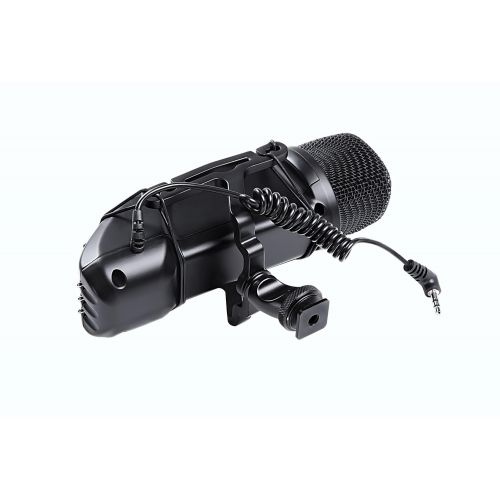  Sevenoak SK-SVM30 Alloy Stereo PRO Video Microphone with Deadcat, Shockmount, Soft & Hard Cases for DSLR Cameras and Camcorders