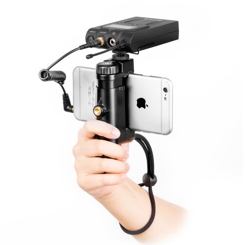  Sevenoak SK-PSC1 SmartGrip Handheld Stand Smartphone Mount Selfie Holder Filmmake Grip Handle & Mounting Shoe & Hand Strap String iPhone 8 8 Plus 7 7 Plus Samsung Galaxy S4 Note Tr