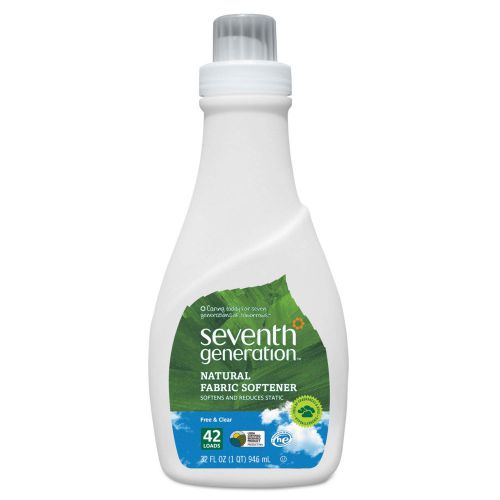  Seventh Generation Free & Clear Natural Liquid Fabric Softener, Neutral, 32oz, Bottle - six bottles.