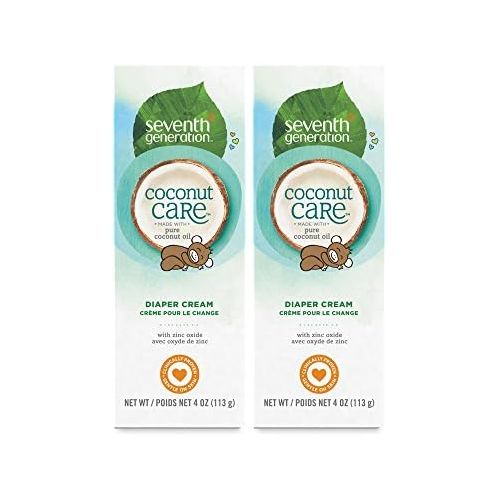  [아마존베스트]Seventh Generation Baby Diaper Cream with Soothing Coconut Care, 4 oz (2 count)