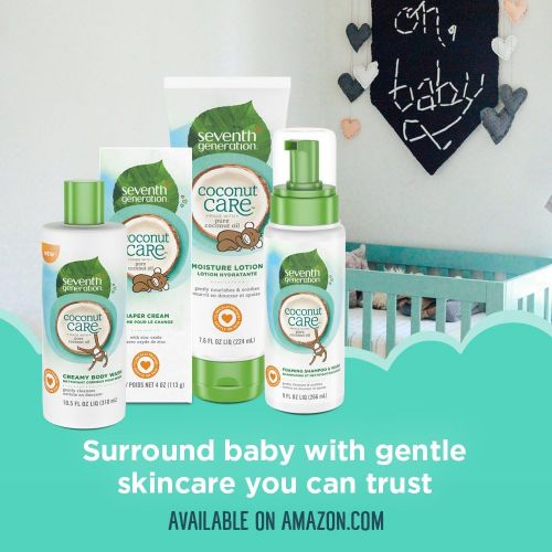  [아마존베스트]Seventh Generation Baby Diaper Cream with Soothing Coconut Care, 4 oz (2 count)