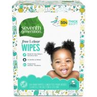 [아마존베스트]Seventh Generation Baby Wipes, Free & Clear with Flip Top Dispenser, 504 count