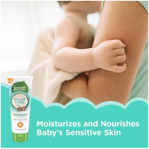  Seventh Generation Baby Lotion with Moisturizing Coconut Care Tube, 7.6 Ounce