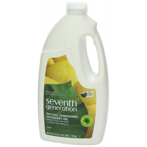  Seventh Generation Dishwasher Detergent Gel, Lemon Scent, 42 oz (Pack of 6)