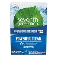 Seventh Generation Natural Automatic Powder Dishwashing Detergent, Free & Clear, 45-Ounce Boxes, Pack of 12, Packaging May Vary