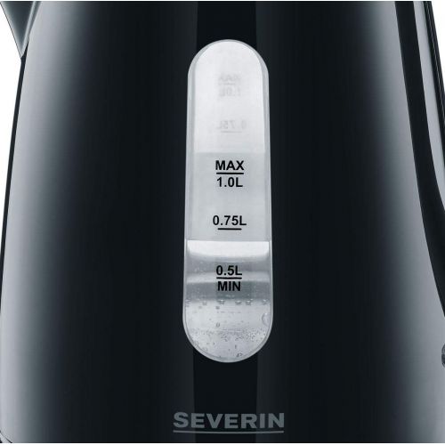  Severin SEVERIN Wasserkocher (2,200 W, ca. 1,0 L, 360° Central-Cordless-System) schwarz