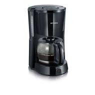 Severin SEVERIN Kaffeemaschine, Select, Fuer gemahlenen Filterkaffee, 10 Tassen, Inkl. Glaskanne, KA 4491, Schwarz