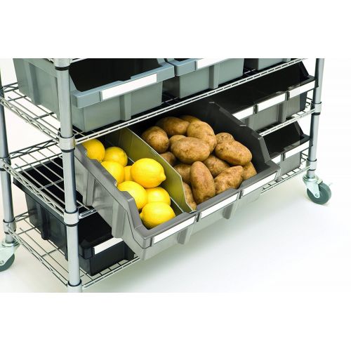  Seville Classics 14D x 36W x 56H 7-Tier NSF 16-Bin Rack Storage System