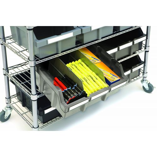  Seville Classics 14D x 36W x 56H 7-Tier NSF 16-Bin Rack Storage System