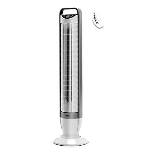  Seville Classics UltraSlimline 40 in. Oscillating Tower Fan with Tilt Feature, White