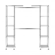 Seville Classics Expandable Closet Organizer - Zinc Plated Steel