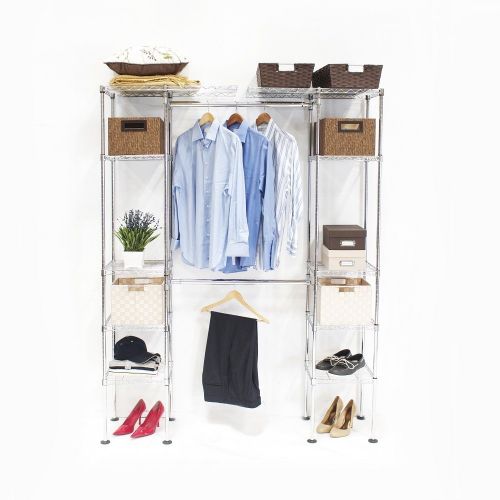  Seville Classics Expandable Closet Organizer - Zinc Plated Steel