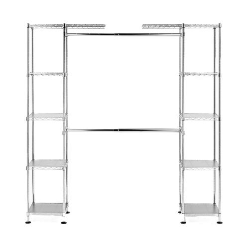  Seville Classics Expandable Closet Organizer - Zinc Plated Steel