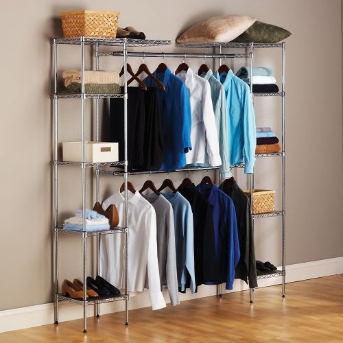  Seville Classics Expandable Closet Organizer - Zinc Plated Steel