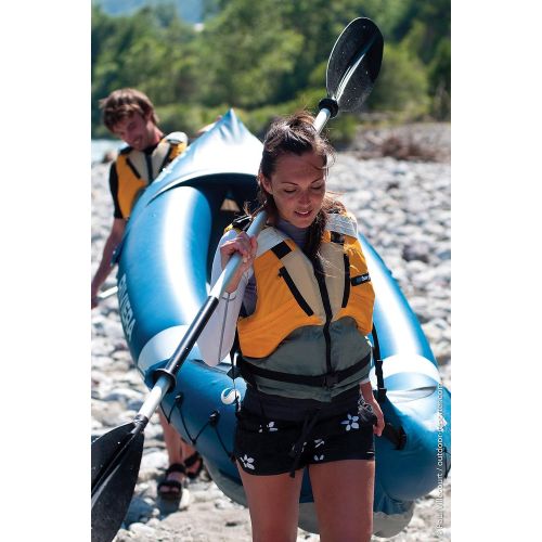  Sevylor Inflatable Riviera Canoe, Folding Kayak, 2 People, Canadian incl. Paddle 315 x 84cm.